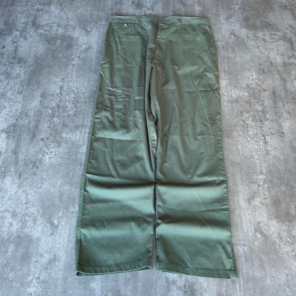 Vintage Y2K Tonal Green Baggy Chino Grunge Opium Essential Pants